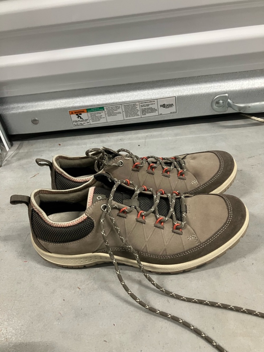 ECCO Women's Aspina Low Hiking Outdoors Shoes Dark Clay Warm Grey Size 40 - Picture 5 of 6